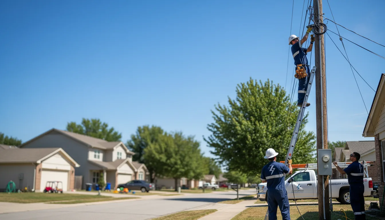 Residential electrician providing installation services in Sears, MI